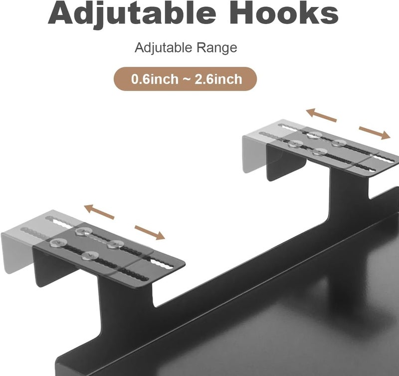 AKBFOX Office Cubicle Shelf - 8.3'' x 5.5'' x 1.7'' Storage Organizer Floating Corner Rack Hanging Shelf Adjustable Home Office Essentials for Planter Statue Decor Photo Frame - Image 5